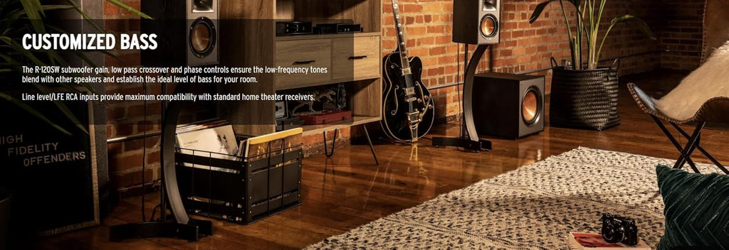 Klipsch Subwoofer, Black - R-120SW