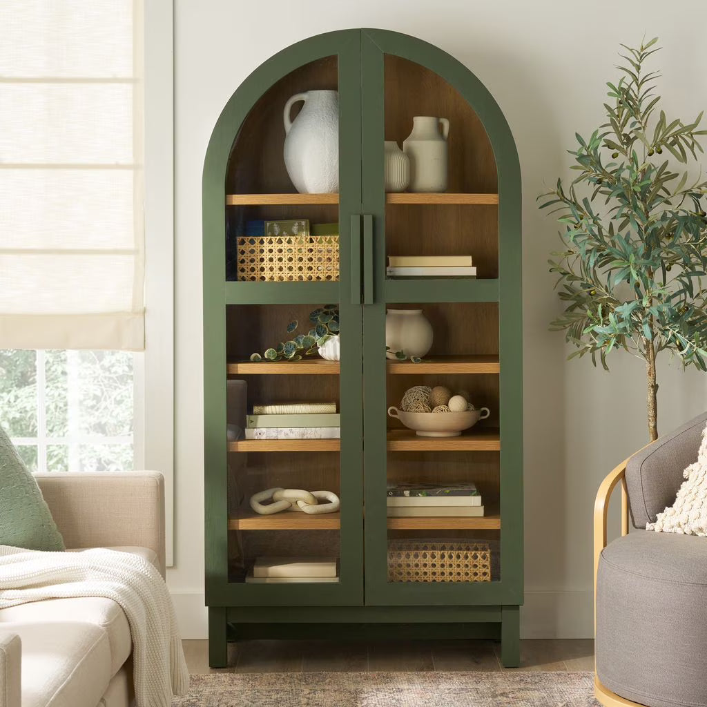 Better Homes & Gardens Juliet Arch Accent Cabinet, Black Finish - BHF336158813005, BHF336158813031, BHF336158813035
