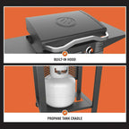 Blackstone Pro Series 2-Burner 22 inch Propane Pedestal Griddle With Hood