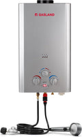 GASLAND Portable Outdoor Propane Tankless Water Heater 6L 1.58 GPM Silver - BE158S