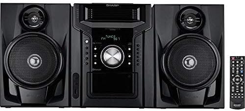 Sharp 240W 5-Disc Mini Shelf Speaker System With Cassette And Bluetooth - CD-BH950