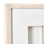 3-Piece Framed Nautical Knots Wall Decor Set, Natural Finish - 14in H x 11in L x 1.25in D