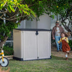 Keter Store-It-Out Midi Resin Storage Shed, 30 Cubic Foot, Beige, 28.00 x 52.00 x 44.70 Inches - 251416