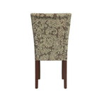 Set Of 2 Upholstered Parsons Dining Chairs, 38 in H x 19 in W x 23.5 in D