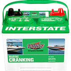 Interstate Marine Cranking Battery, Group Size 24M, 12V - 24M-XHD