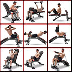 K KiNGKANG Adjustable Foldable Weight Bench - 7 Backrest Positions
