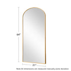 Arched Full-Length Floor Mirror - Standing And Wall-Mounted