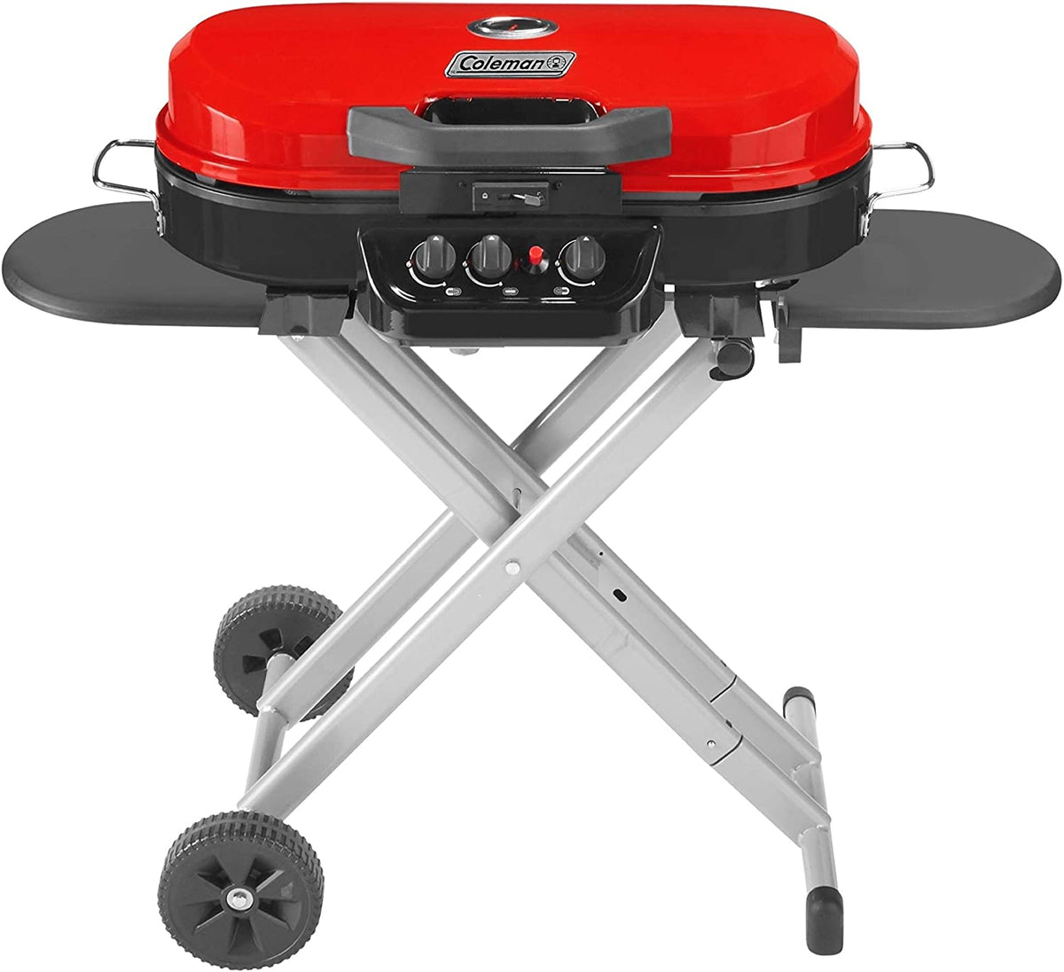 Portable Stand-Up Propane Grill, Black, 3 Burners - 285