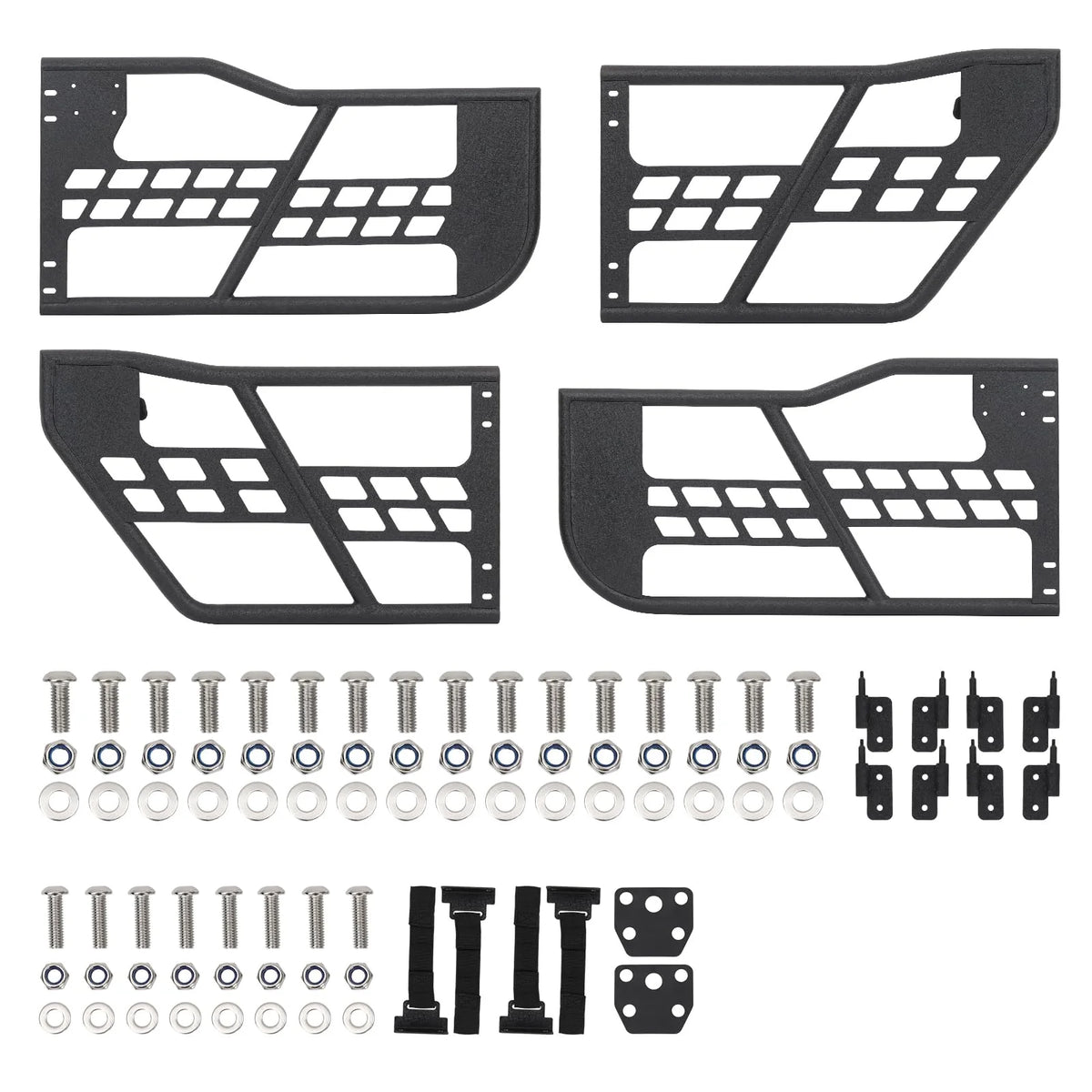 Off-Road Safari Tubular Half Doors Compatible With 2018-2023 Wrangler JL 4 Door - Set Of 4