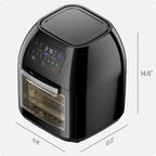 Chefman Digital Air Fryer With Rotisserie, 10 Qt, 17 Presets - CRJ38-10-RDO-V2