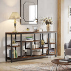 3-Tier Console Sofa Table With Storage, 70.9 Inch