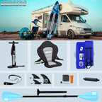 Inflatable Paddle Board With Kayak Seat, 330 x 76 x 15 cm, Up To 150 kg, Blue