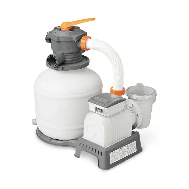 Bestway Flowclear Above-Ground Pool Sand Filter Pump, 2000 Gallon, Gray