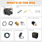 GENMAX Tri-Fuel Open Frame Inverter Generator, 10500 Peak Watt, 50A, ATS - GM10500XiT