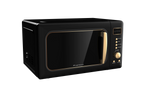 Frigidaire Retro Countertop Microwave Oven, 0.7 Cu. Ft., 700 Watts, Black And Gold