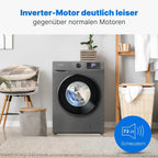 Bomann Washing Machine 8 kg / 1400 U/min / 15 Wash Programs / LED Display