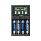 Scigold Ni-Zn AA Batteries, 4 Pack, 2500mWh, 1.6V With 4-Slot Ni-Zn/Ni-MH Charger - SG-C00H-0404 + SG-B00A-ZN01