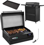 Turbo E Sport Electric Barbecue Grill, 1700W, 18in D x 24.1in W x 12.75in H