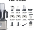 Multifunctional Compact Food Processor With Built-In Scale, 11 Accessories, 1.2 L Blender