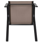 Emma + Oliver Outdoor Stack Chairs, Gray, 4 Pack, 21.25in W x 29in D x 36in H