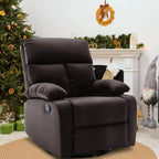 Swivel Rocker Recliner Chair For Compact Spaces - 32in D x 30.2in W x 38.9in H