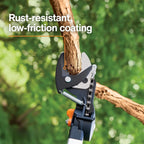 Extendable Tree Pruner And Pole Saw, 7.9 - 12 Feet, 15-Inch Double-Grind Saw Blade - 92406935K