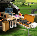 Ultimate Land Kitchen Camping Kitchen Kit With Folding Sink And 2 Ratchet Straps - Right Side (Passenger Side)