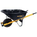 True Temper Steel Wheelbarrow 6 cu. ft. With Never Flat Tire And Steel Handles - R6STFFEC