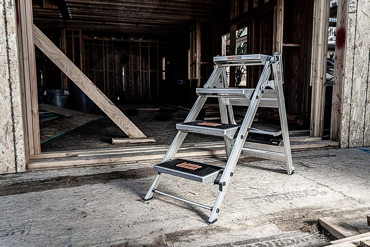 Little Giant Ladder Safety Step 3-Step 3 Feet High Aluminum 300 Pounds Type 1A