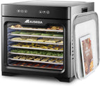 12-Tray 1200W Stainless Steel Food Dehydrator - Silver