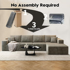Settab Modular Sectional Sofa, 2 Seater Left-Facing Chaise, Black, 68.9 inch D x 107.5 inch W x 36.3 inch H