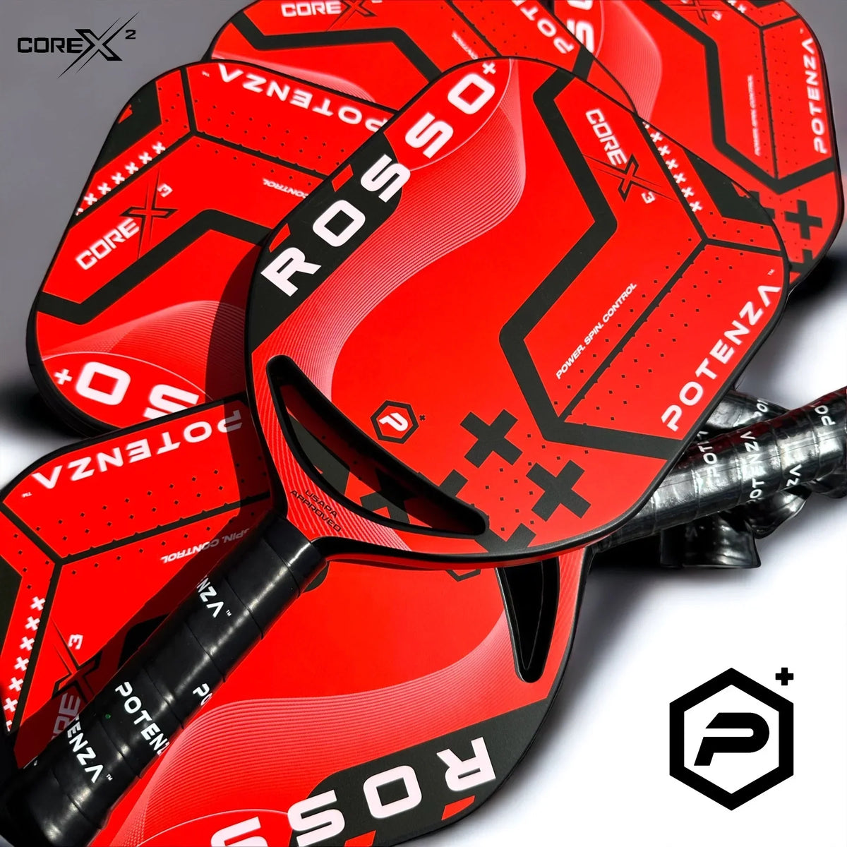 Potenza ROSSO+ Pro Pickleball Paddle - 21 mm COREx3