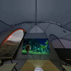 unp 10-Person Camping Tent, 18ft x 9ft x 78in, 2 Rooms, 5 Mesh Windows