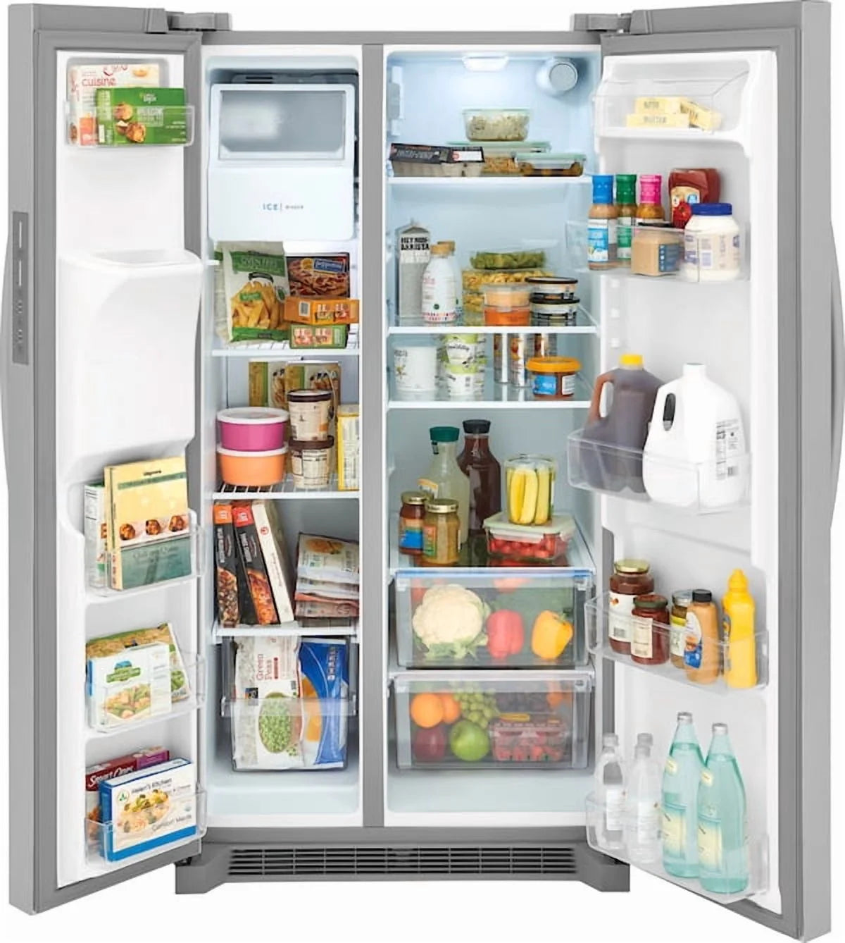 Frigidaire 26 Cu. Ft. 36in Standard Depth Side-by-Side Refrigerator, Stainless Steel - FRSS2623AS