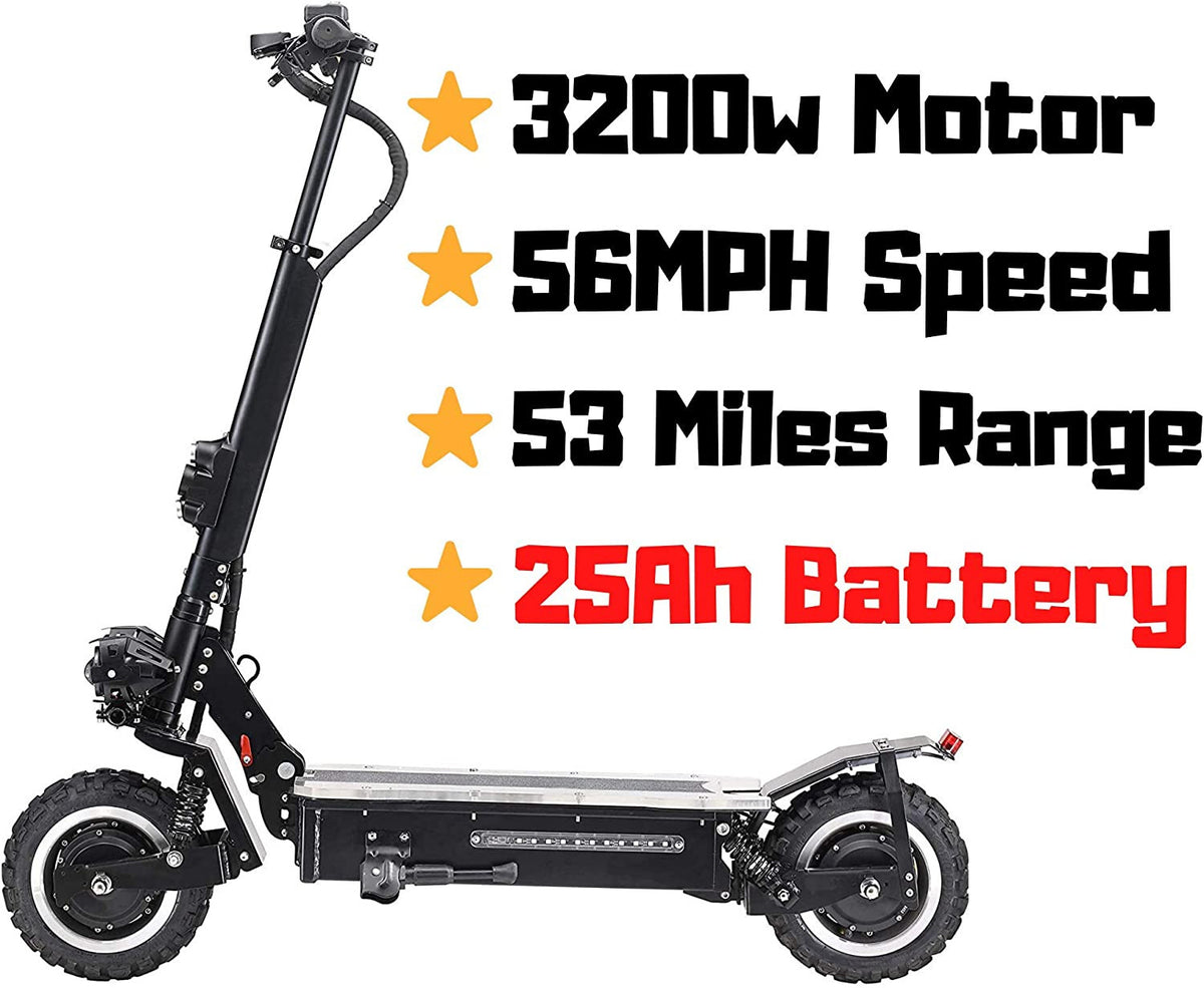MAXX Electric Scooter For Adults, 5000W Dual Motor, 60V /38.5Ah Battery, 83 Miles Range, 60 MPH