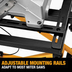 DEWALT Rolling Miter Saw Stand With Wheels, Yellow - DWX726