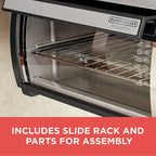 BLACK DECKER SpaceMaker Under Counter Toaster Oven, Digital Controls, Black/Stainless Steel, Fits 9 in Pizza Or 4 Slices