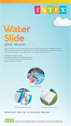 Intex Kool Splash Inflatable Water Slide With Built-In Sprayers, 131 x 81 x 46 inches