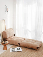 Atelier Del Sofa 1-Seat Sofa Bed, Camel, 80 cm x 70 cm x 60 cm - Fold Kadife