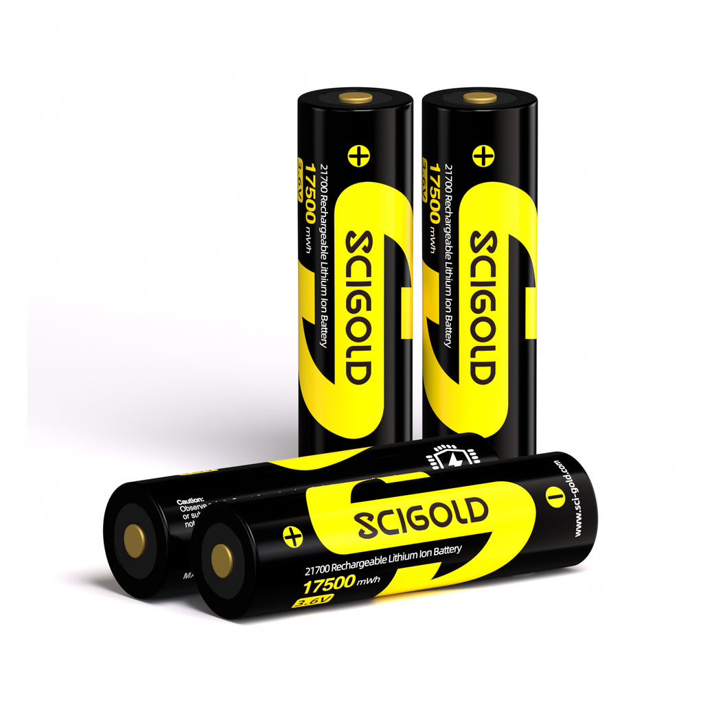 Scigold 21700 Li-ion Rechargeable Batteries, 17500mWh, 3.7V, 4 Pack - SG-B00A-2102#2