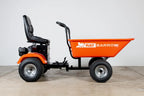 Rat Barrow Ride-On Wheelbarrow, Black, 150 Ltrs, 200kg Capacity, 98cm Wide, 2.3m Long