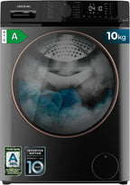 Cecotec Front Load Washing Machine 10 Kg, Steel, 1400 RPM, 57,5 x 59,9 x 85 cm - 01931