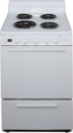 Premier 24 Inch Electric Range - White