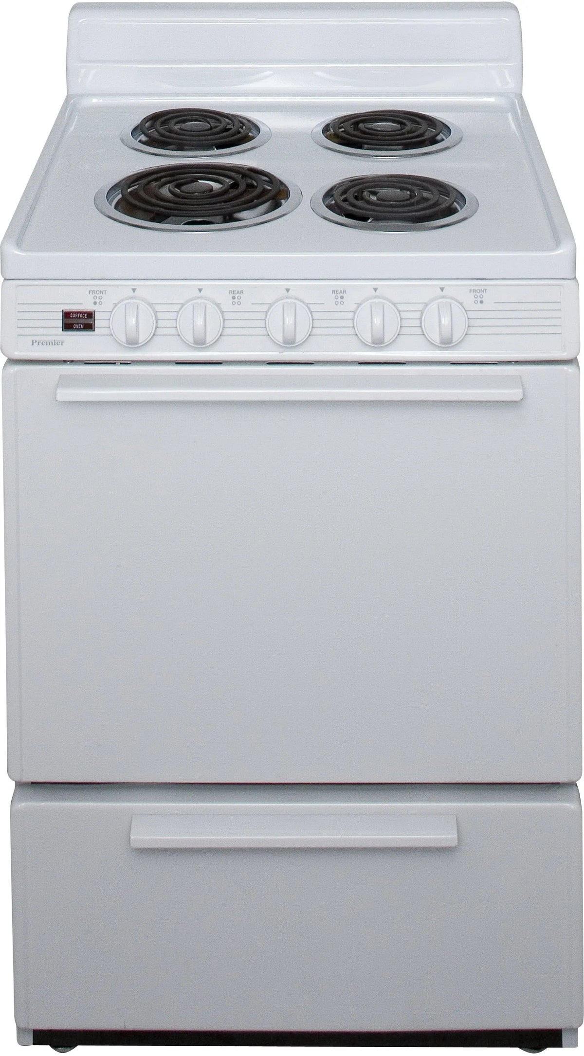 Premier 24 Inch Electric Range - White