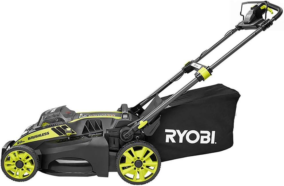 Ryobi 20 in 40-Volt Brushless Cordless Self-Propelled Lawn Mower With 5.0 Ah Battery And Charger - RY40190
