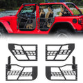 Off-Road Safari Tubular Half Doors Compatible With 2018-2023 Wrangler JL 4 Door - Set Of 4