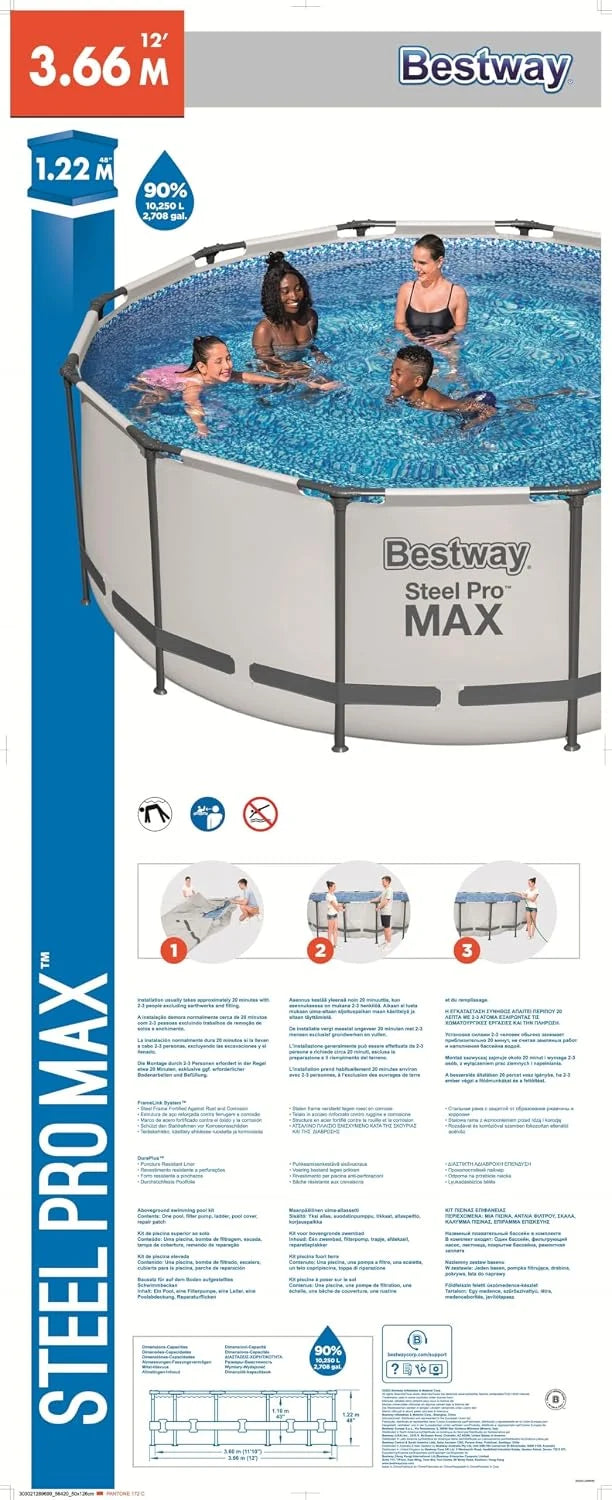Bestway Steel Pro Max Pool Set 3,66 x 1,22 m - 1056420FRX21