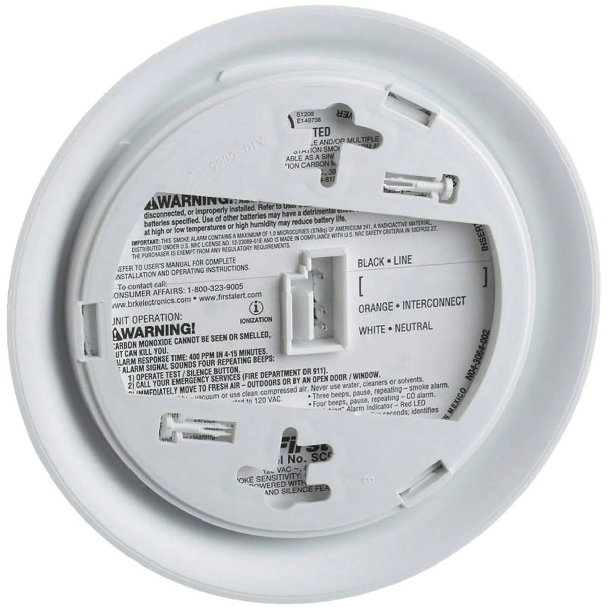 BRK Hardwired Smoke And Carbon Monoxide Detector 2 Pack With 9-Volt Battery Backup - 2X-SC9120B