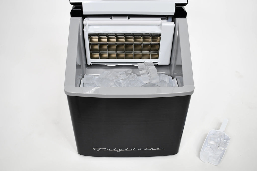Frigidaire Countertop Clear Square Ice Maker, 40 lbs. Per Day - Stainless Steel