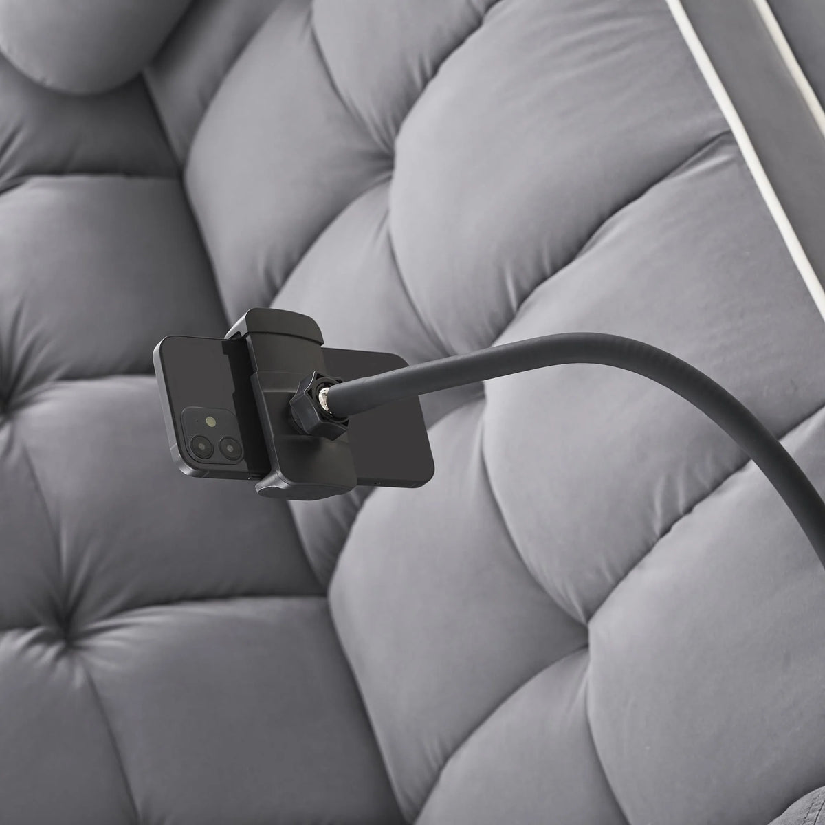 GNIXUU 3 In 1 Sleeper Sofa Couch Bed, Tufted Velvet Convertible Loveseat Futon, Gray, 55.5in